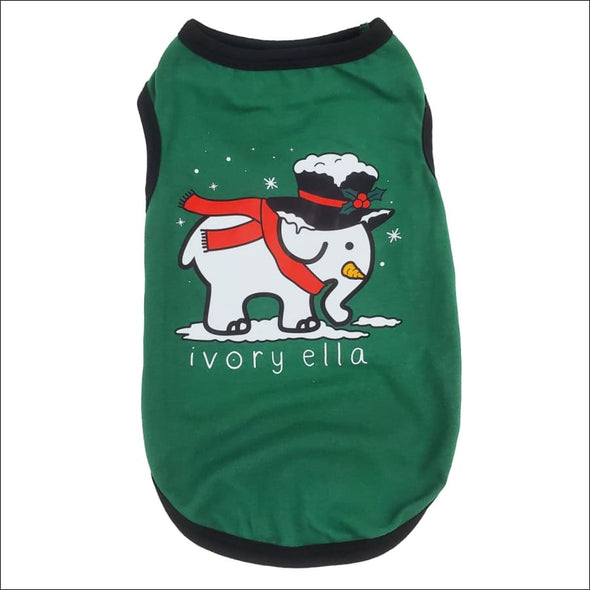 Ivory Ella Santa Scarf Dog Tank
