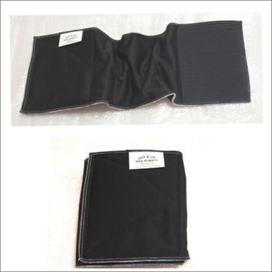 Jack & Jill Male Belly Band – Black Style #1 - Dog Diaper 