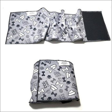 Jack & Jill Male Belly Band –Bones & Bowls Grey Style #1 - 