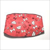 Jack & Jill Male Belly Band –Bones & Bowls Red Style #2 - 