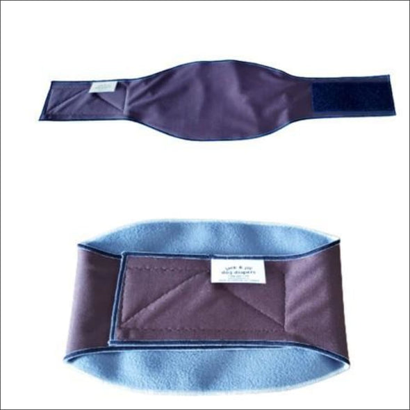 Jack & Jill Male Belly Band – Chocolate Brown Style #2 - Dog