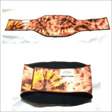 Jack & Jill Male Belly Band – Tie Dye Brown Style #2 - Dog 