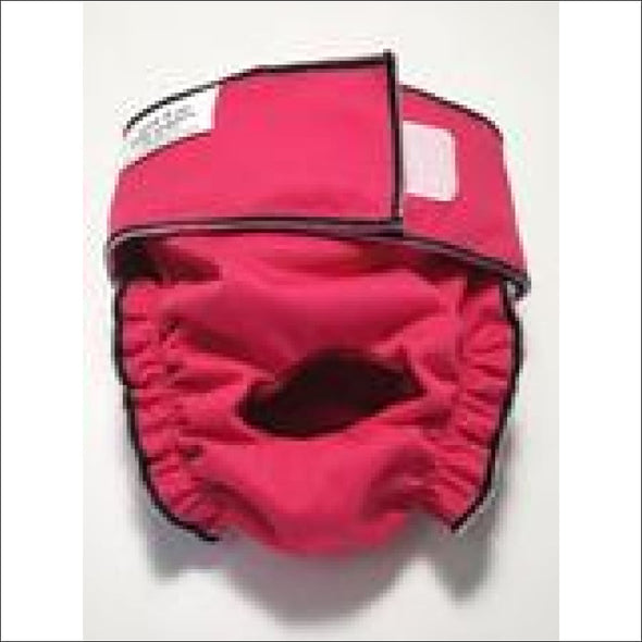 Jack and Jill Reusable Female Dog Diaper -Magenta - Dog 