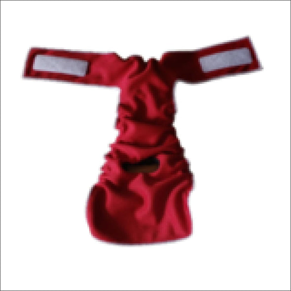 Jack and Jill Reusable Female Dog Diaper -Magenta - Dog 