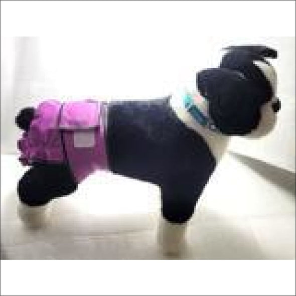 Jack and Jill Reusable Female Dog Diaper -Violet - Dog 