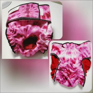 Jack and Jill Tie Dye Reusable Female Dog Diaper 