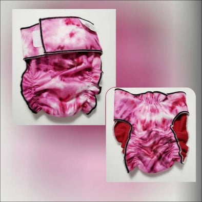 Tie Dye Jack and Jill Reusable Dog Diaper Without Tail 