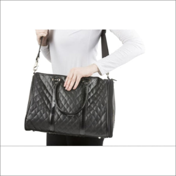 JL Duffel Black Quilted Luxe - Totes & Bags