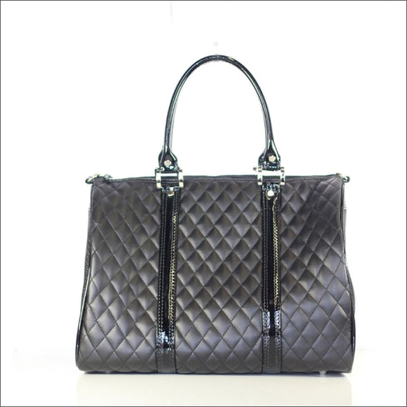 JL Duffel Black Quilted Luxe - Totes & Bags