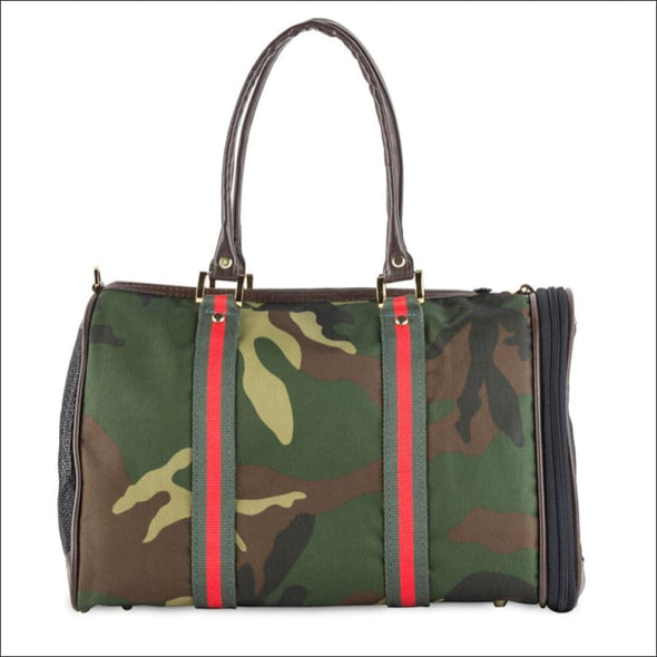 JL Duffel - Camouflage With Red Trim - Totes & Bags