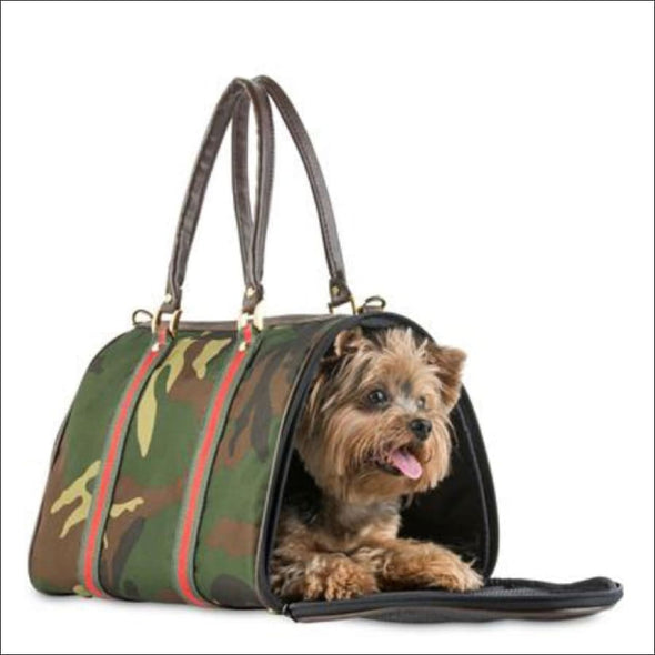 JL Duffel - Camouflage With Red Trim - Totes & Bags