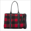 JL Duffel - Red Buffalo Plaid - Totes & Bags