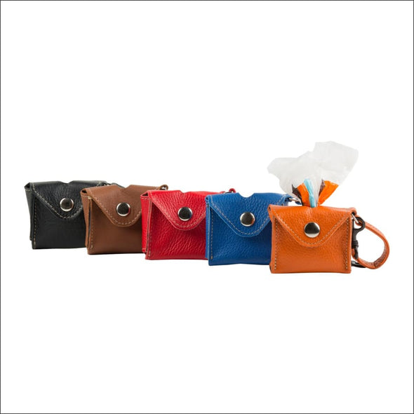 Leather Pick Up Bag Holders - Poop Pick-Up Bags