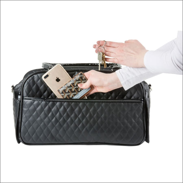 Marlee - Black Quilted - Totes & Bags