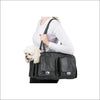 Marlee - Black Woven - Totes & Bags
