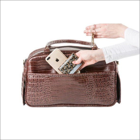 Marlee - Brown Croco - Totes & Bags