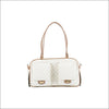 Marlee - Ivory Quilted With Snake - Totes & Bags
