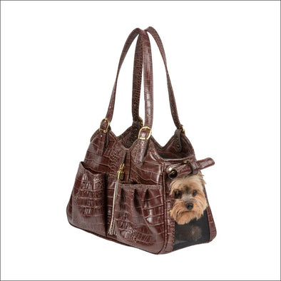 Metro - Brown Croco with Tassel - Totes & Bags