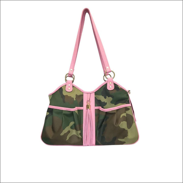 METRO - Camo w/Pink Leather Tassel & Trim - Totes & Bags