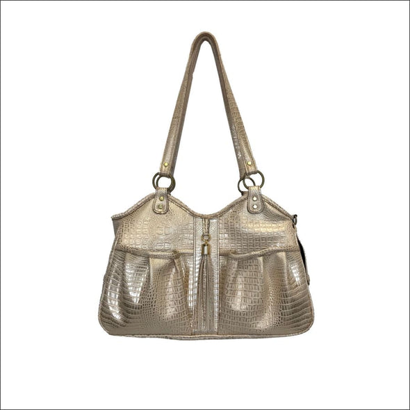 Metro - Gold Croc with Tassel - Totes & Bags