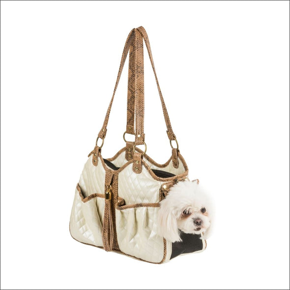 METRO - Ivory Quilted With Tassel - Totes & Bags