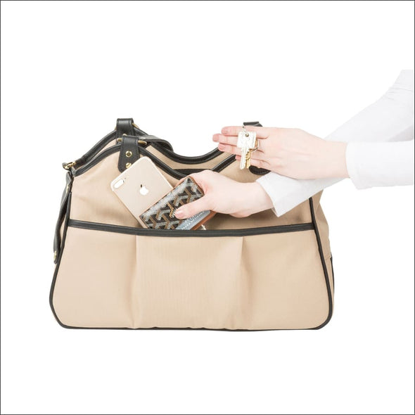 Metro Khaki Metro Couture w/ Black Leather Trim & Tassel - 