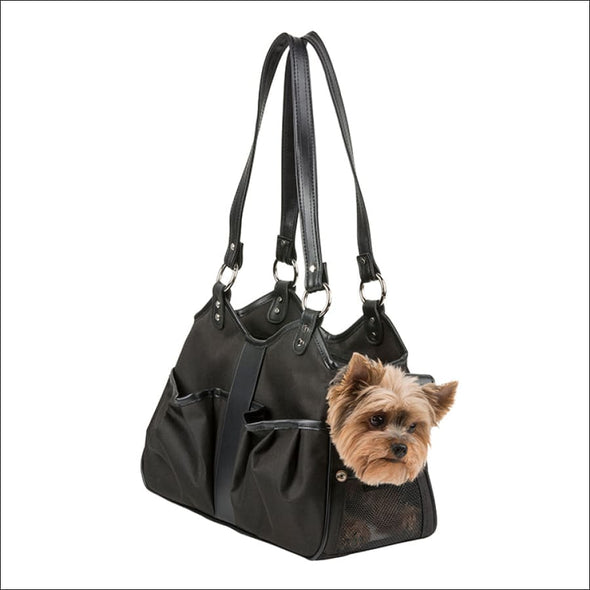 Metro Sable w/black leather trim & tassel - Totes & Bags