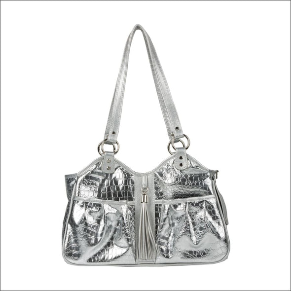 Metro - Silver Gator with Tassel - Totes & Bags
