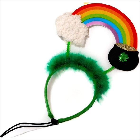 Midlee ST. Patrick’s Rainbow Pot Of Gold Dog Headband - 