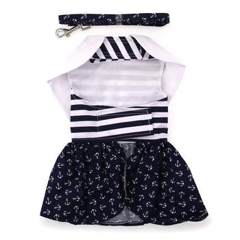 NEW-Doggie Design Nautical Dress Dress w/ Leash & D-Ring