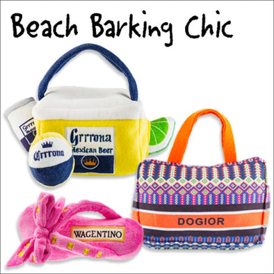 NEW-Beach Chic By Haute Diggity Dog - designer dog toy 