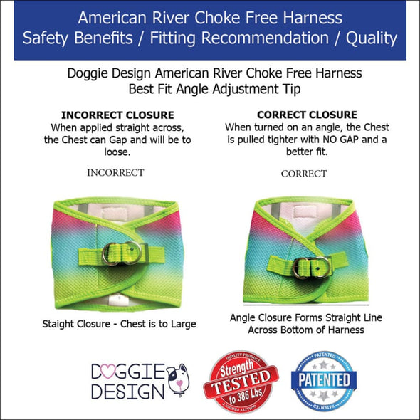 NEW-Doggie Design American River Ultra Choke Free Soft Mesh 