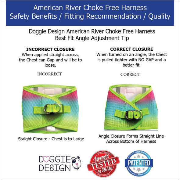 NEW-Doggie Design American River Ultra Choke Free Soft Mesh 