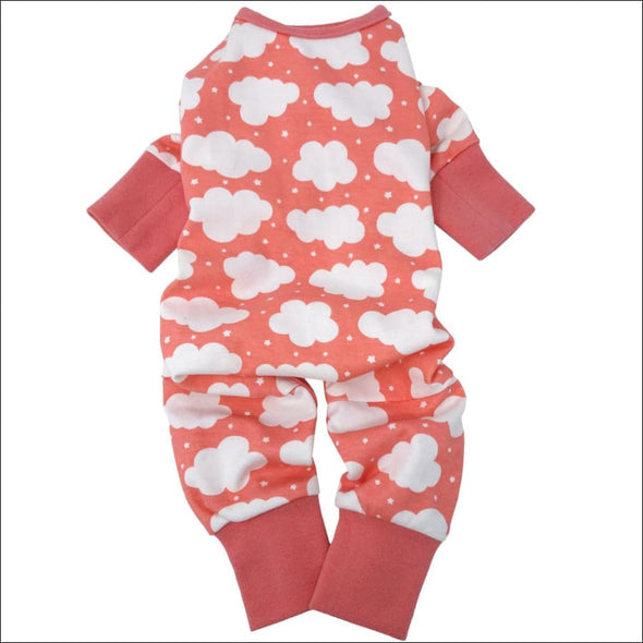 NEW-Doggie Design CuddlePup Dog Pajamas - Fluffy Clouds - 