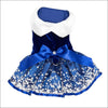 NEW- Doggie Design Holiday Dog Harness Dress - Snowflakes - 