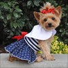 NEW-Doggie Design Nautical Dress Dress w/ Leash & D-Ring - 