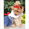 NEW-Doggie Design Nautical Dress Dress w/ Leash & D-Ring - 