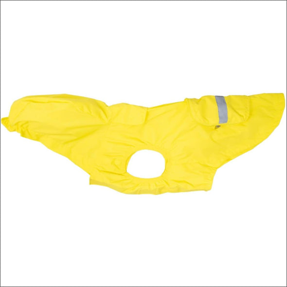 NEW-Doggie Design Packable Dog Raincoat - Yellow - Designer 