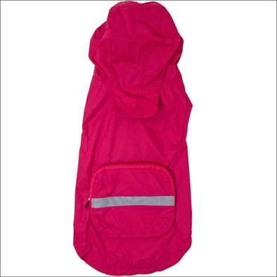 NEW-Doggie Design Packable Raincoat - Pink - Designer Rain 