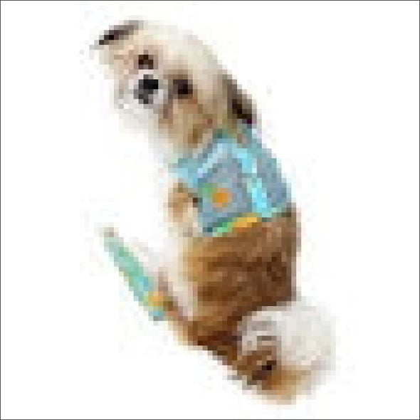 NEW-Doggie Design Pineapple Luau Cool Mesh Harness w/ Leash 