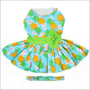 NEW Doggie Design Pineapple Luau Dress w/ Leash & D-Ring - 