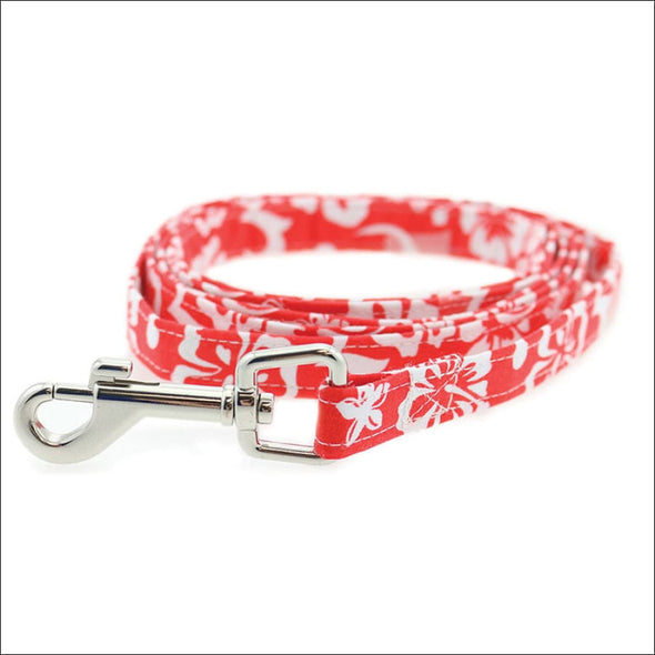 NEW-Doggie Design Red & White Hibiscus Flower Cool Mesh 