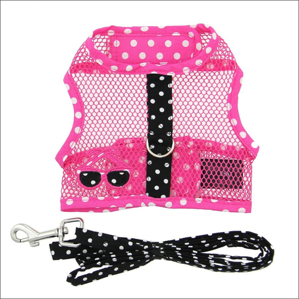 NEW-Doggie Design Sunglasses Pink and Black Cool Mesh Velcro