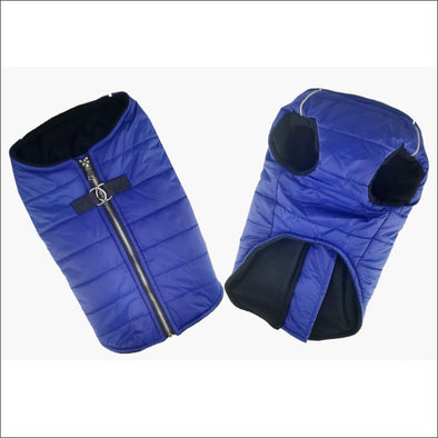NEW-Doggie Design Zip Up Dog Puffer Vest - Navy Blue - 