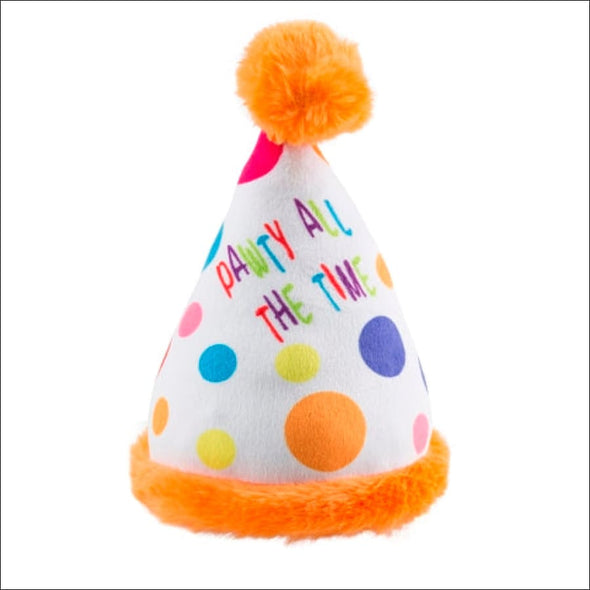 NEW-Happy Birthday Party Hat Toy By Haute Diggity Dog - 