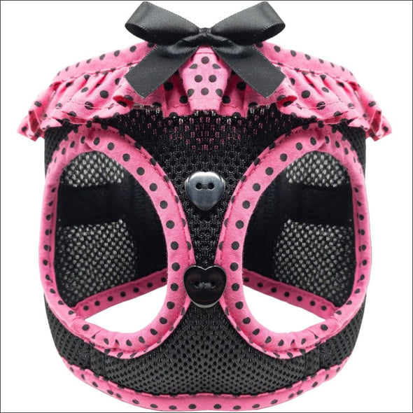 NEW-Polka Dot Ruffle American River Choke Free Harness - 