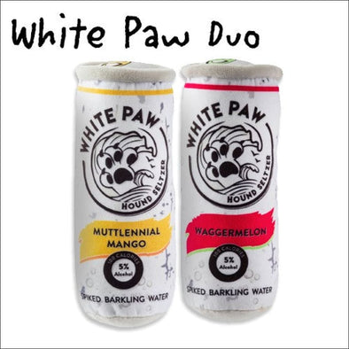 NEW-White Paw Duo By Haute Diggity Dog - Designer Toy Bundle