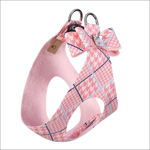 Peaches N’ Cream Glen Houndstooth Big Bow Step In