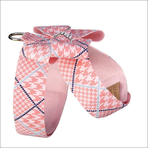 Peaches N’ Cream Glen Houndstooth Nouveau Bow Tinkie Harness
