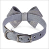 Platinum Glitzerati Nouveau Bow Collar - Collars
